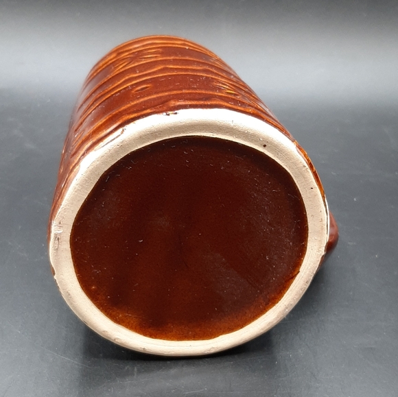 Vtg Marcrest Daisy Dot Stoneware Brown Coffee Tea Beer Mug Cup 4 Tikki Vibe 5.5" - Picture 9 of 9